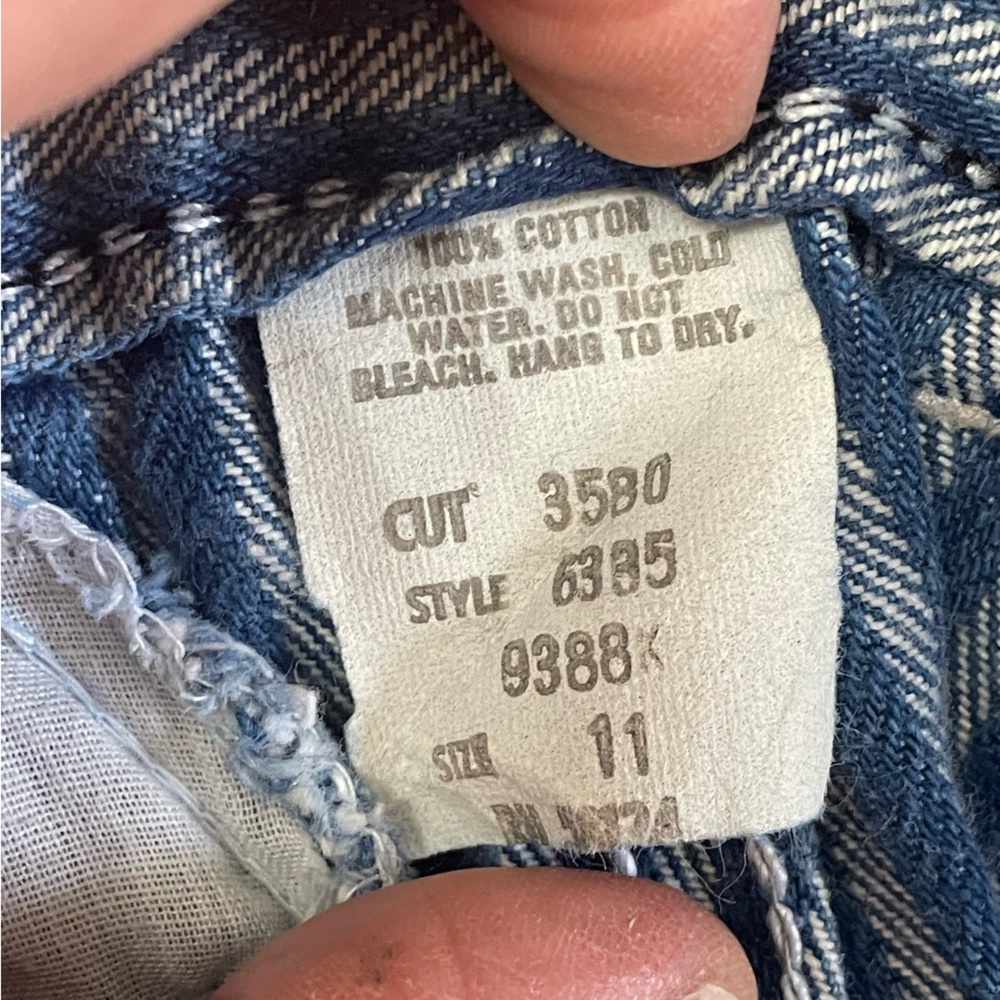 Vintage 1970’s Jeans Shades women’s size 11 striped mom jeans 100% Cotton - Picture 12 of 13